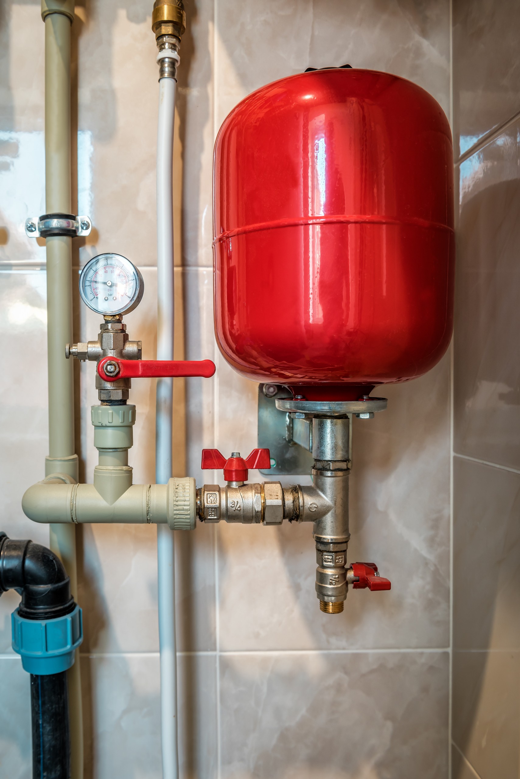 Argent Heating & Cooling - Red Water Heater Expansion Tank